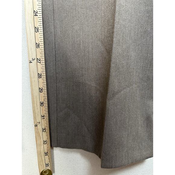 The Limited Stretch Women's Brown Dress Pants Size 10 Long Career Side Zip - Picture 11 of 14